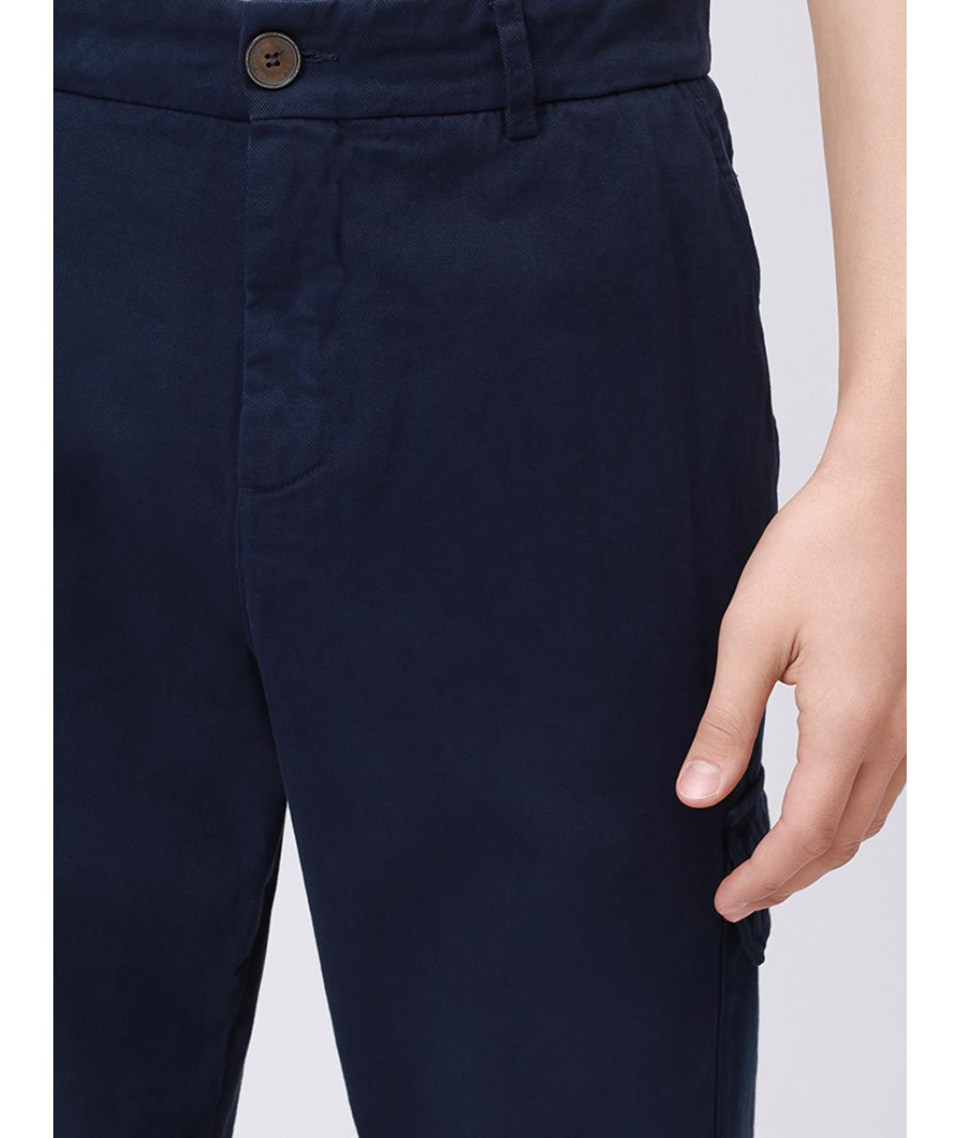 PAUL & SHARK Синие хлопковые повседневные брюки, фото 5