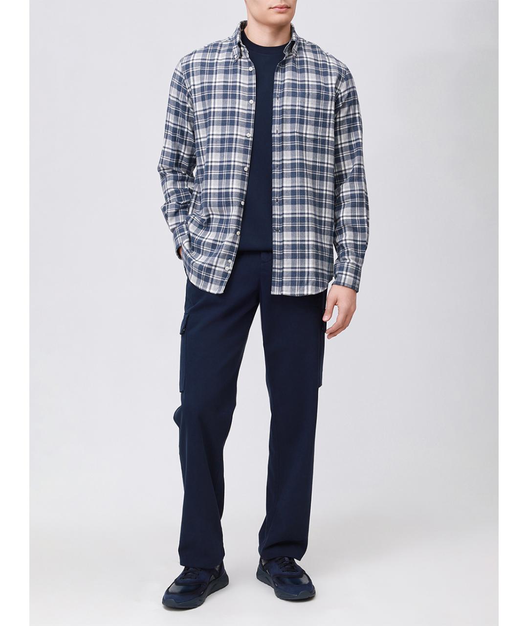 PAUL & SHARK Синие хлопковые повседневные брюки, фото 2