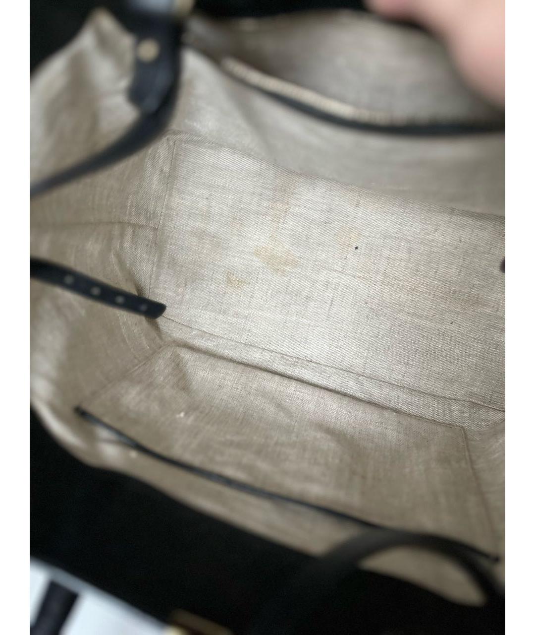 VICTORIA BECKHAM Черная кожаная сумка с короткими ручками, фото 8