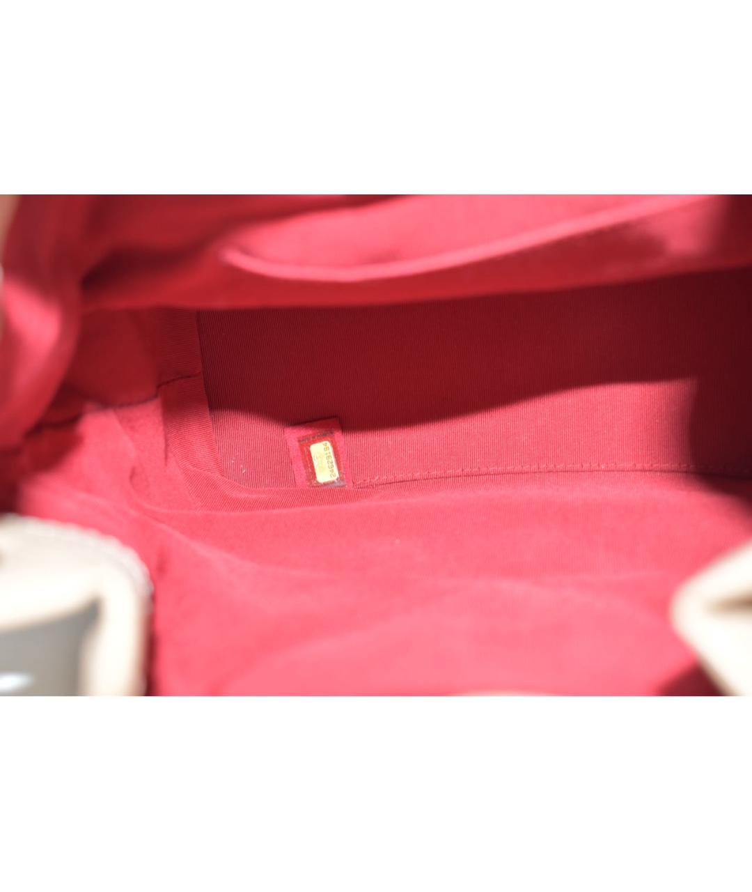 CHANEL Бежевый кожаный рюкзак, фото 4