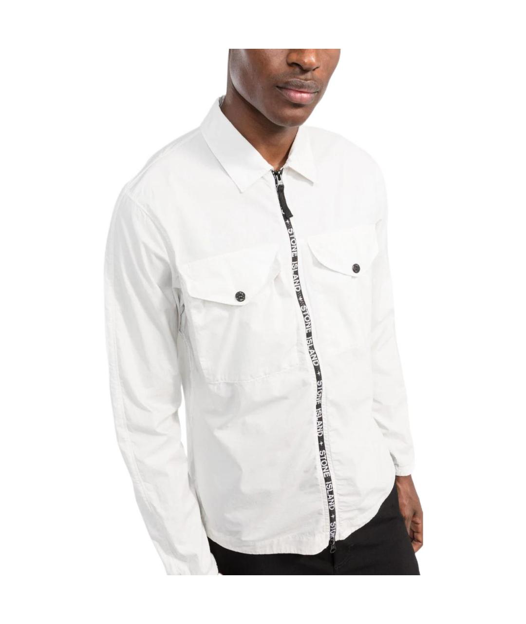 STONE ISLAND Белая куртка, фото 2