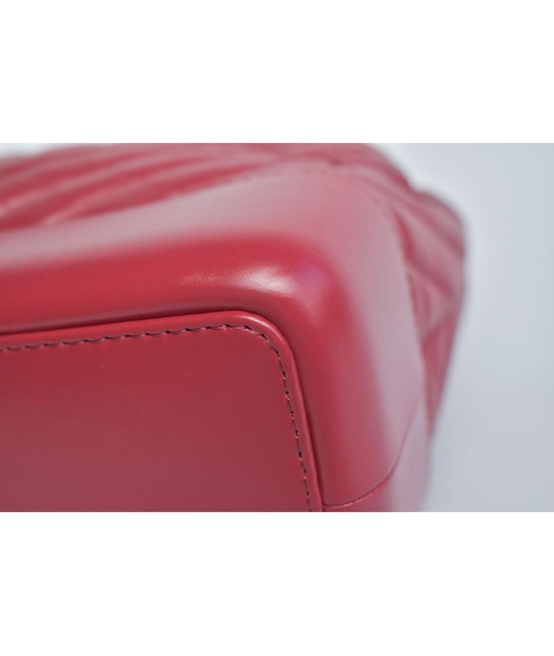 CHANEL Красный кожаный рюкзак, фото 7