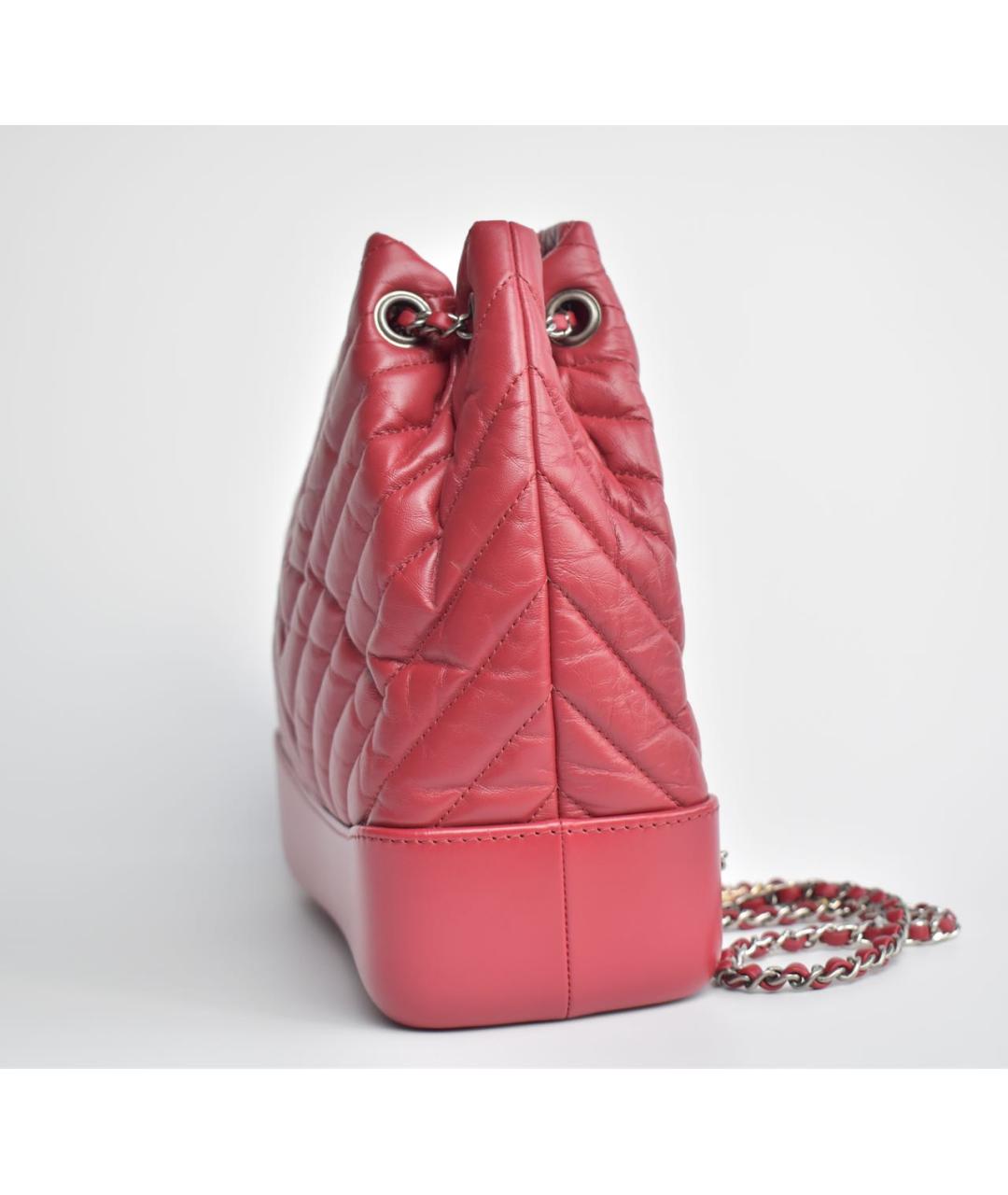 CHANEL Красный кожаный рюкзак, фото 2