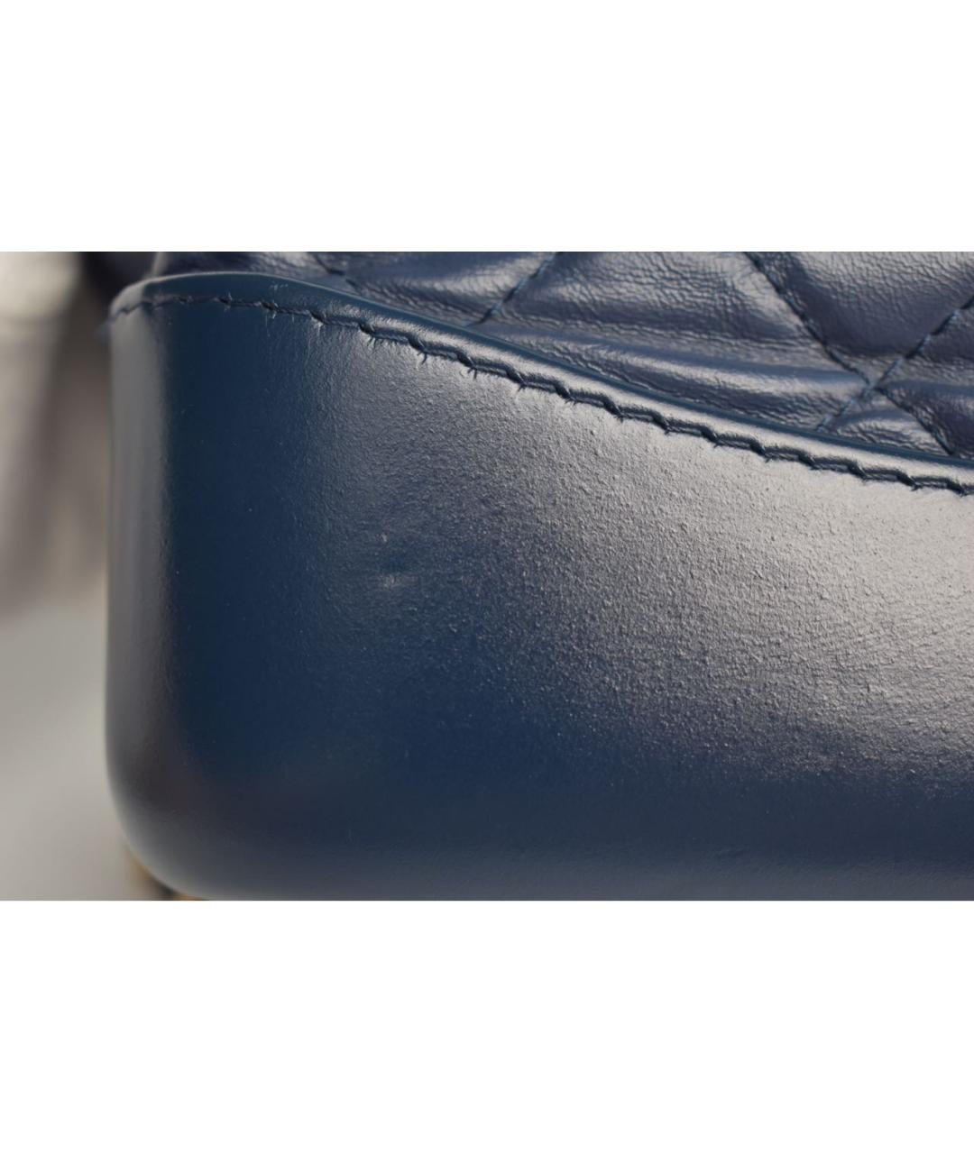 CHANEL Синий кожаный рюкзак, фото 6