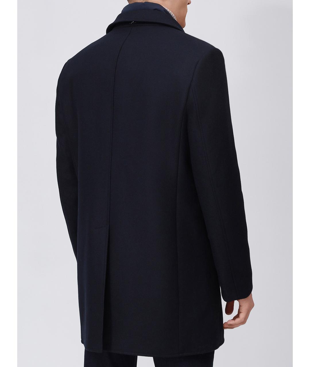 PAUL & SHARK Черное шерстяное пальто, фото 3