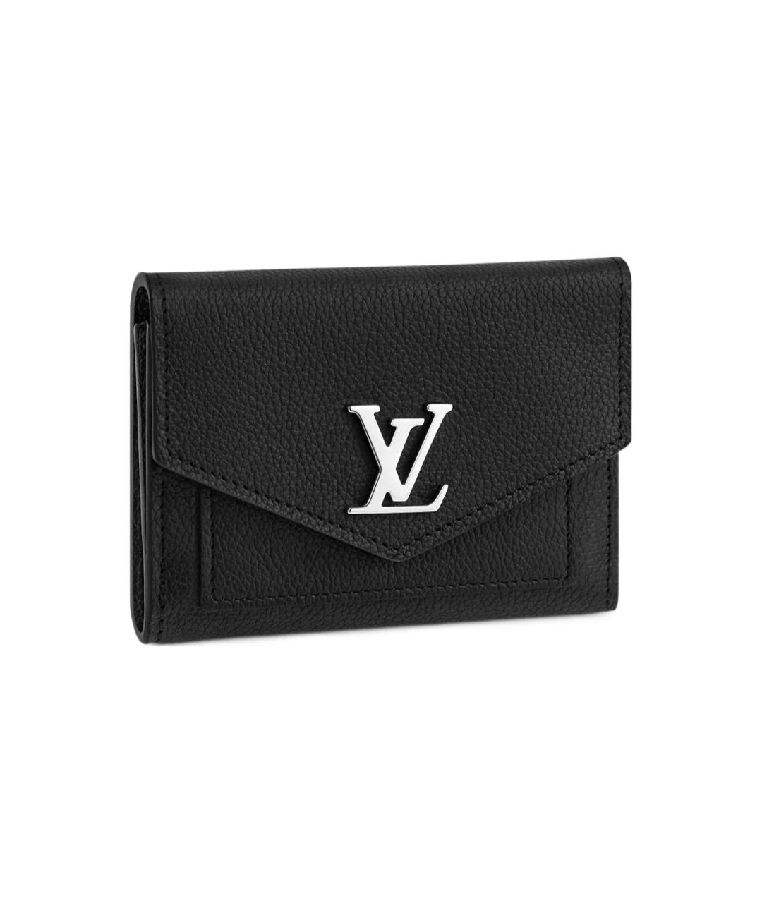 LOUIS VUITTON Черный кожаный кошелек, фото 1