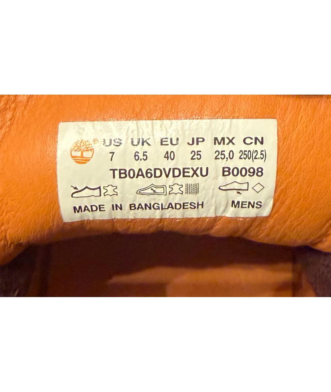 TIMBERLAND Коричневые кожаные низкие ботинки, фото 6