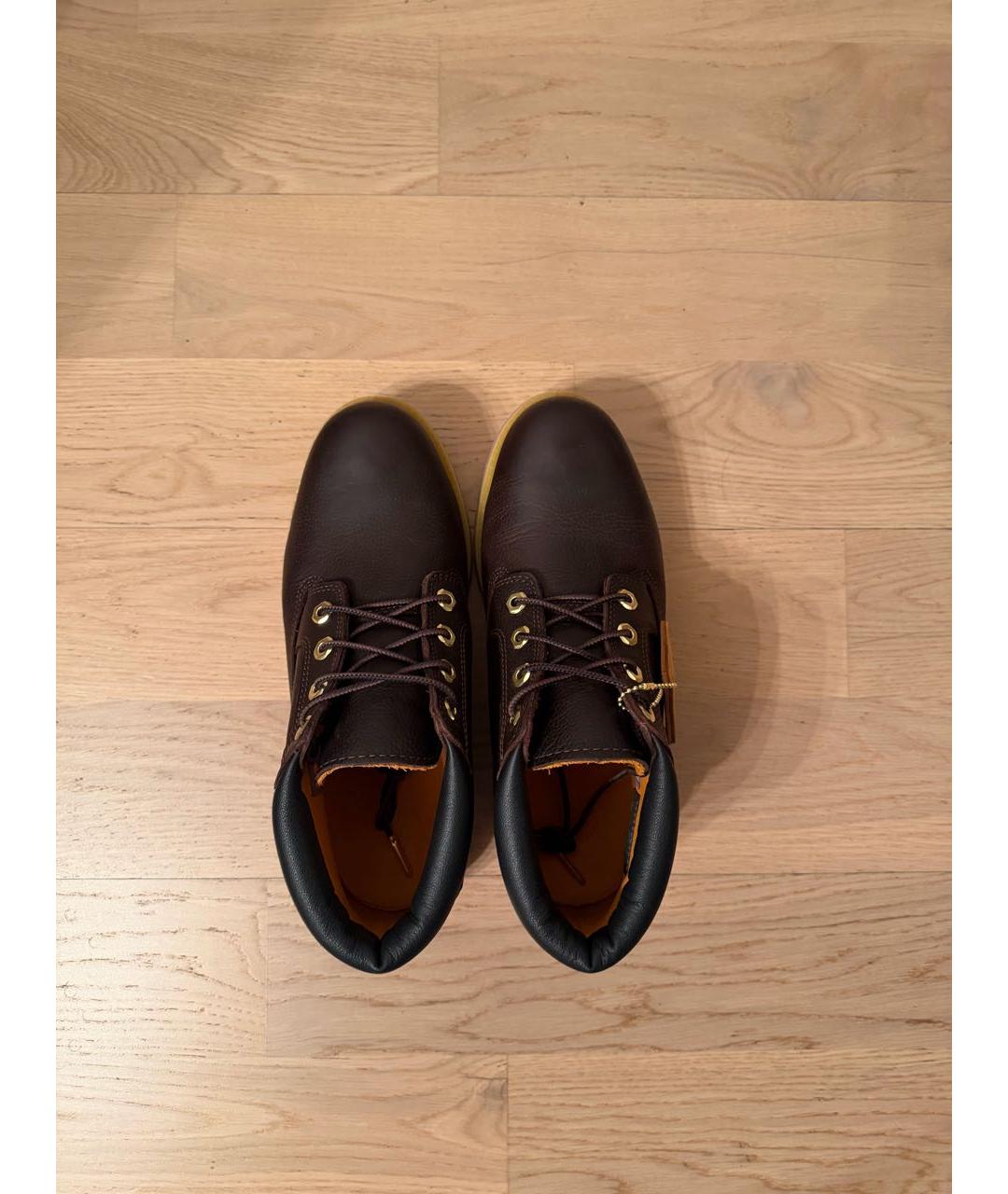 TIMBERLAND Коричневые кожаные низкие ботинки, фото 3