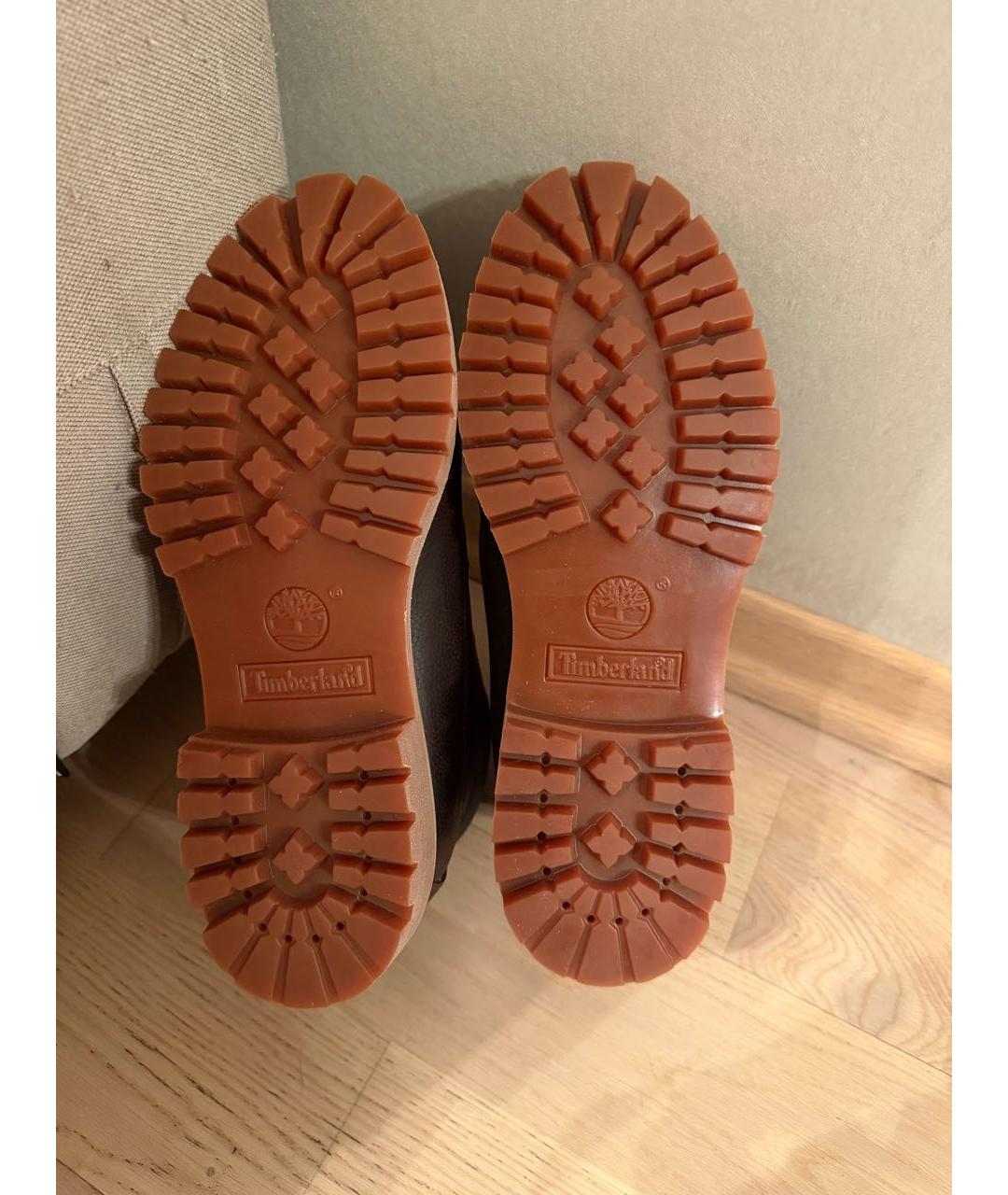 TIMBERLAND Коричневые кожаные низкие ботинки, фото 5