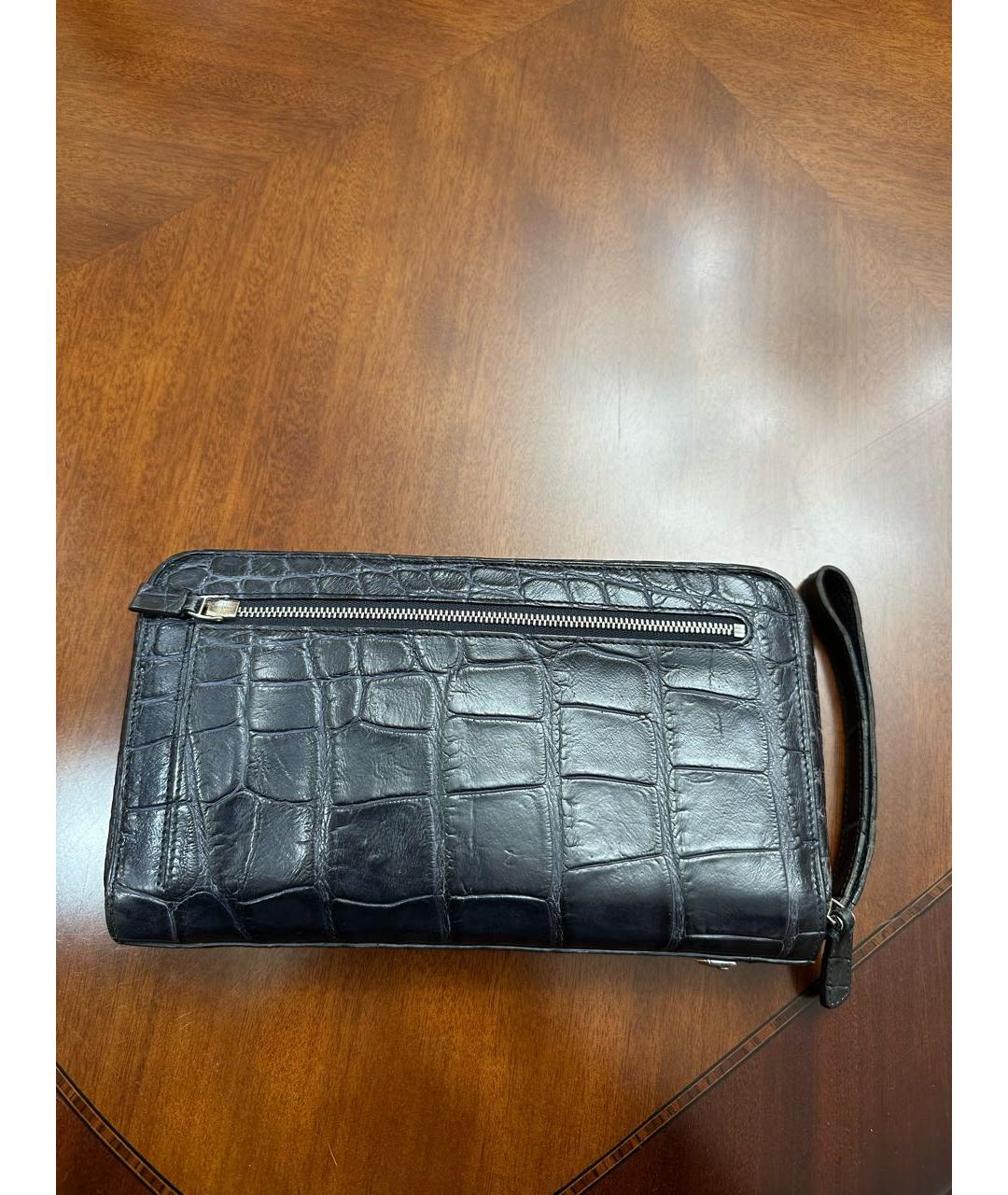TARDINI Темно-синий кошелек из экзотической кожи, фото 3