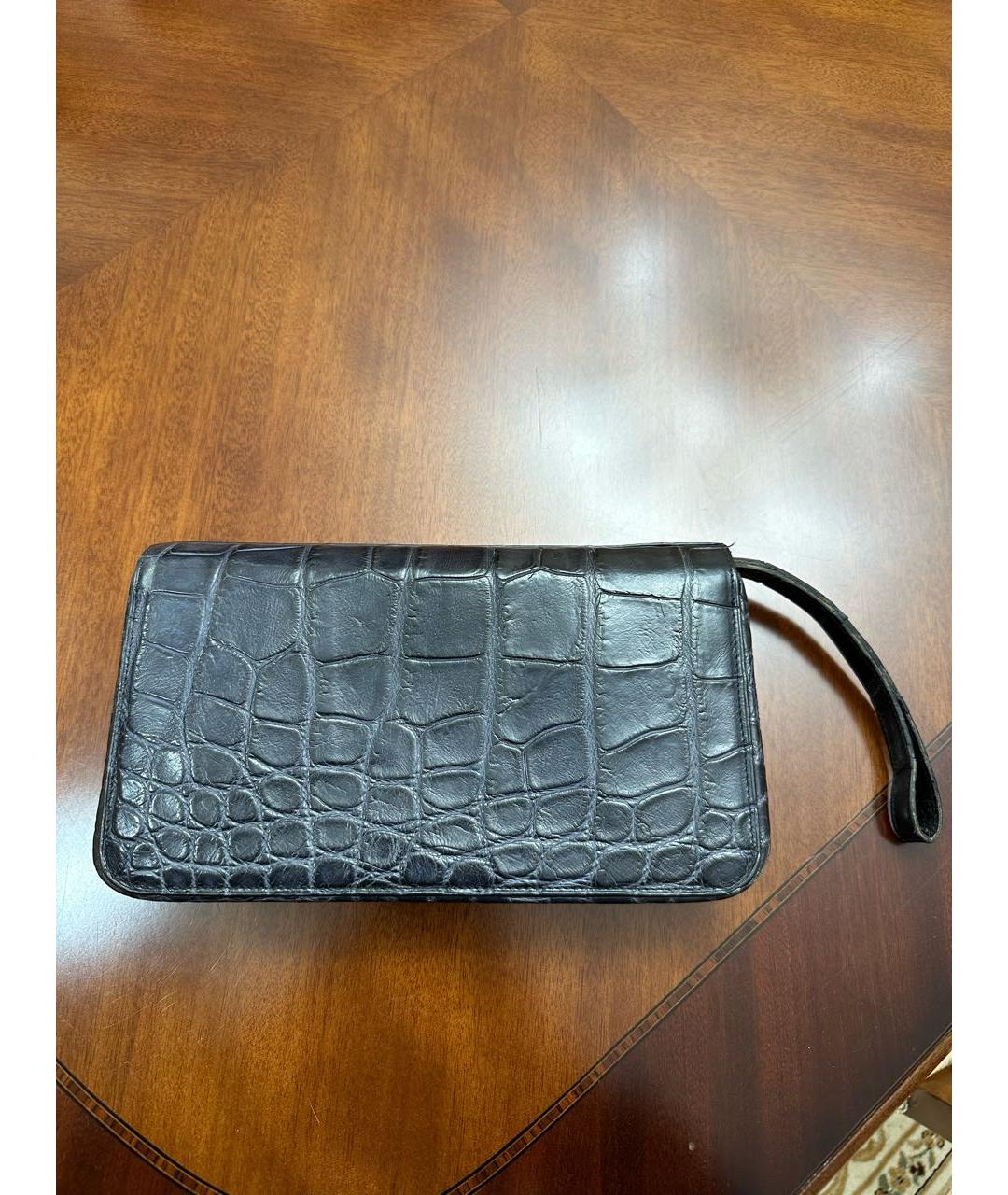 TARDINI Темно-синий кошелек из экзотической кожи, фото 2