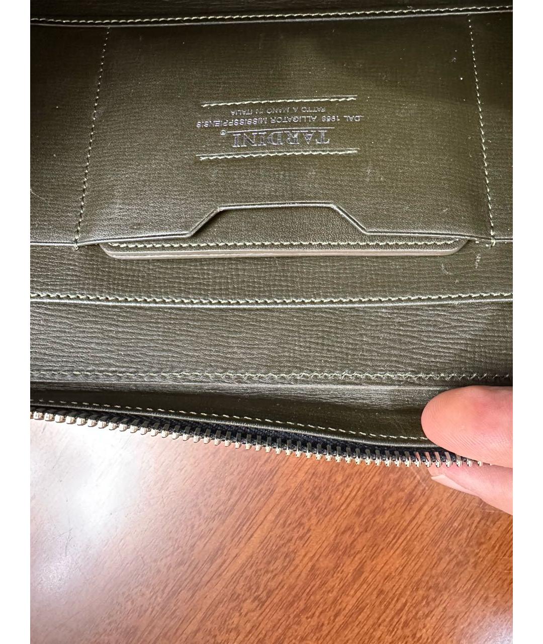 TARDINI Темно-синий кошелек из экзотической кожи, фото 5