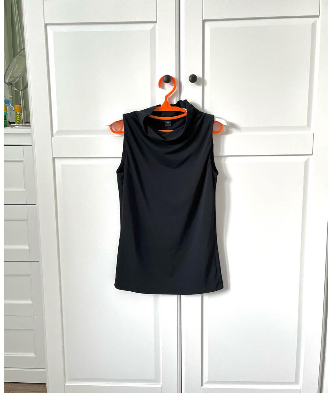 HUGO BOSS Черная вискозная блузы, фото 5