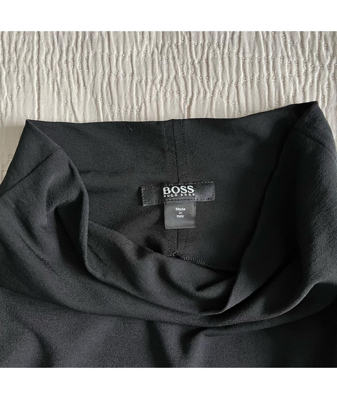 HUGO BOSS Черная вискозная блузы, фото 4