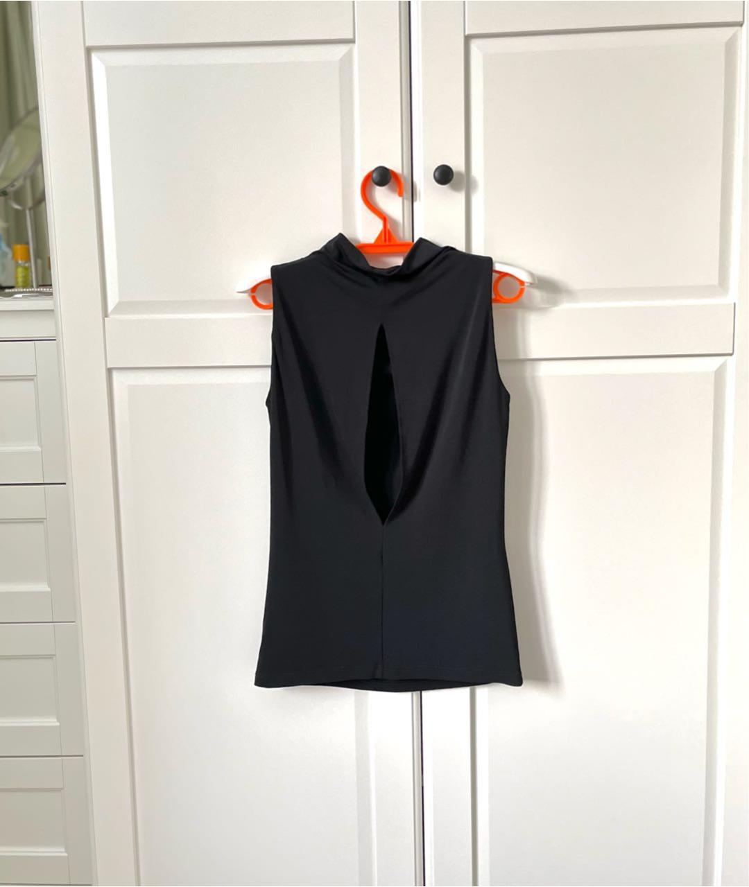 HUGO BOSS Черная вискозная блузы, фото 6