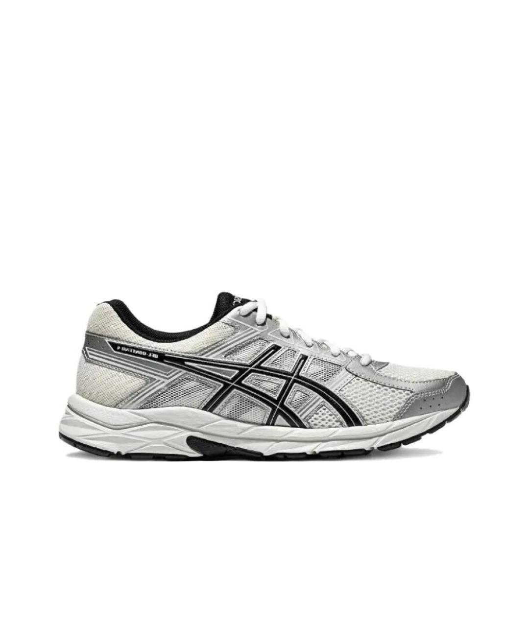 ASICS Серебряные текстильные низкие кроссовки / кеды, фото 1