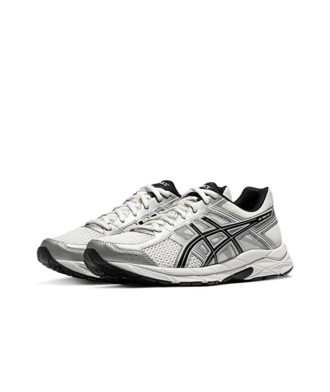 ASICS Серебряные текстильные низкие кроссовки / кеды, фото 2