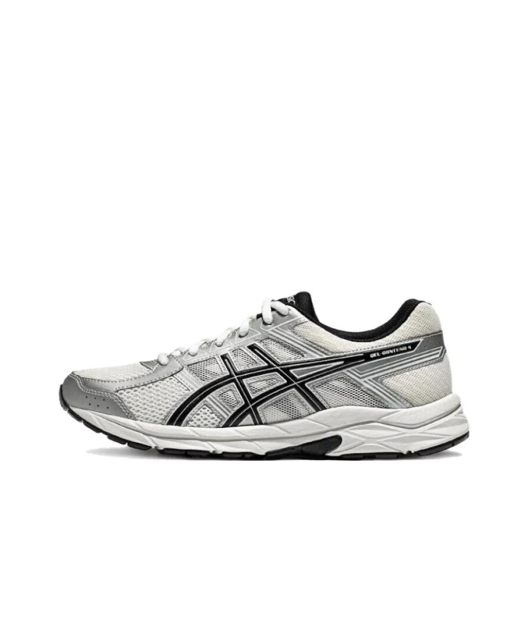 ASICS Серебряные текстильные низкие кроссовки / кеды, фото 10