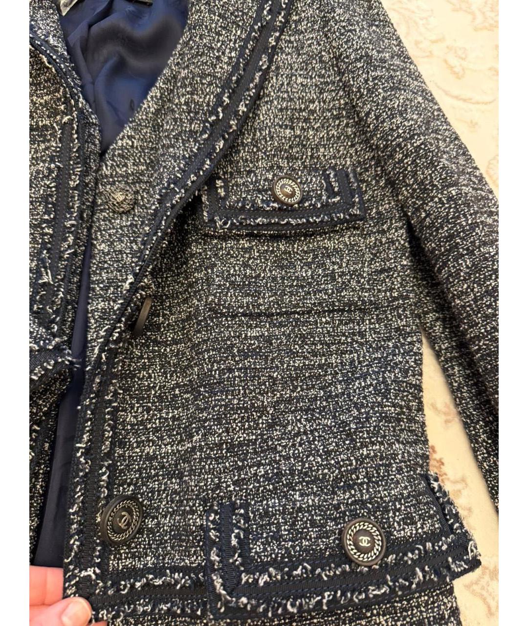 CHANEL Мульти хлопковый жакет/пиджак, фото 5