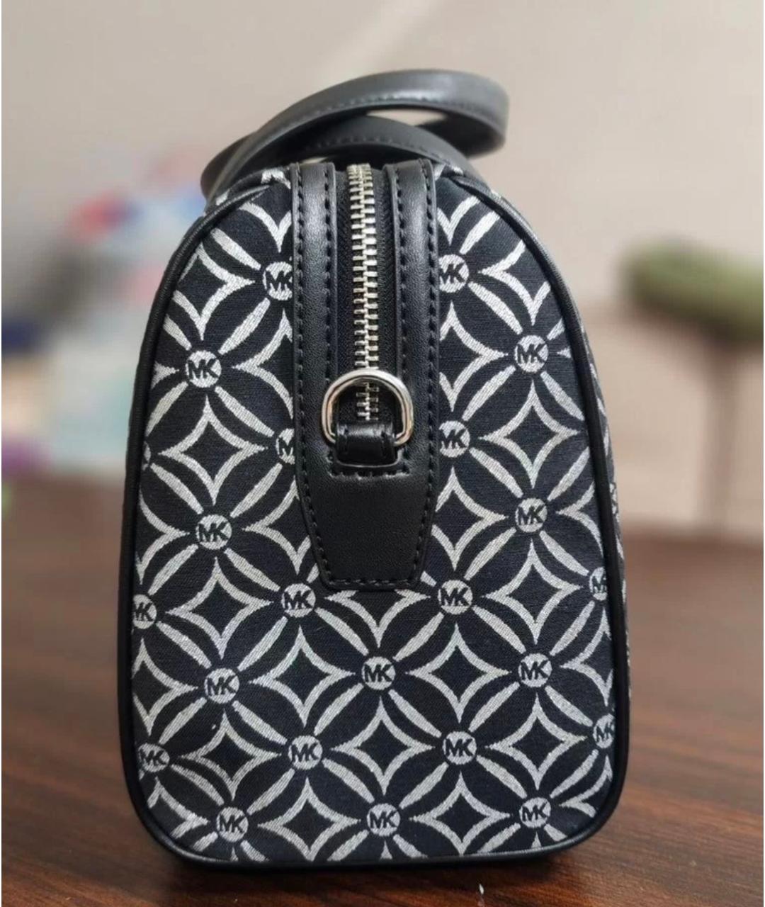 MICHAEL KORS Черная жаккардовая сумка через плечо, фото 4