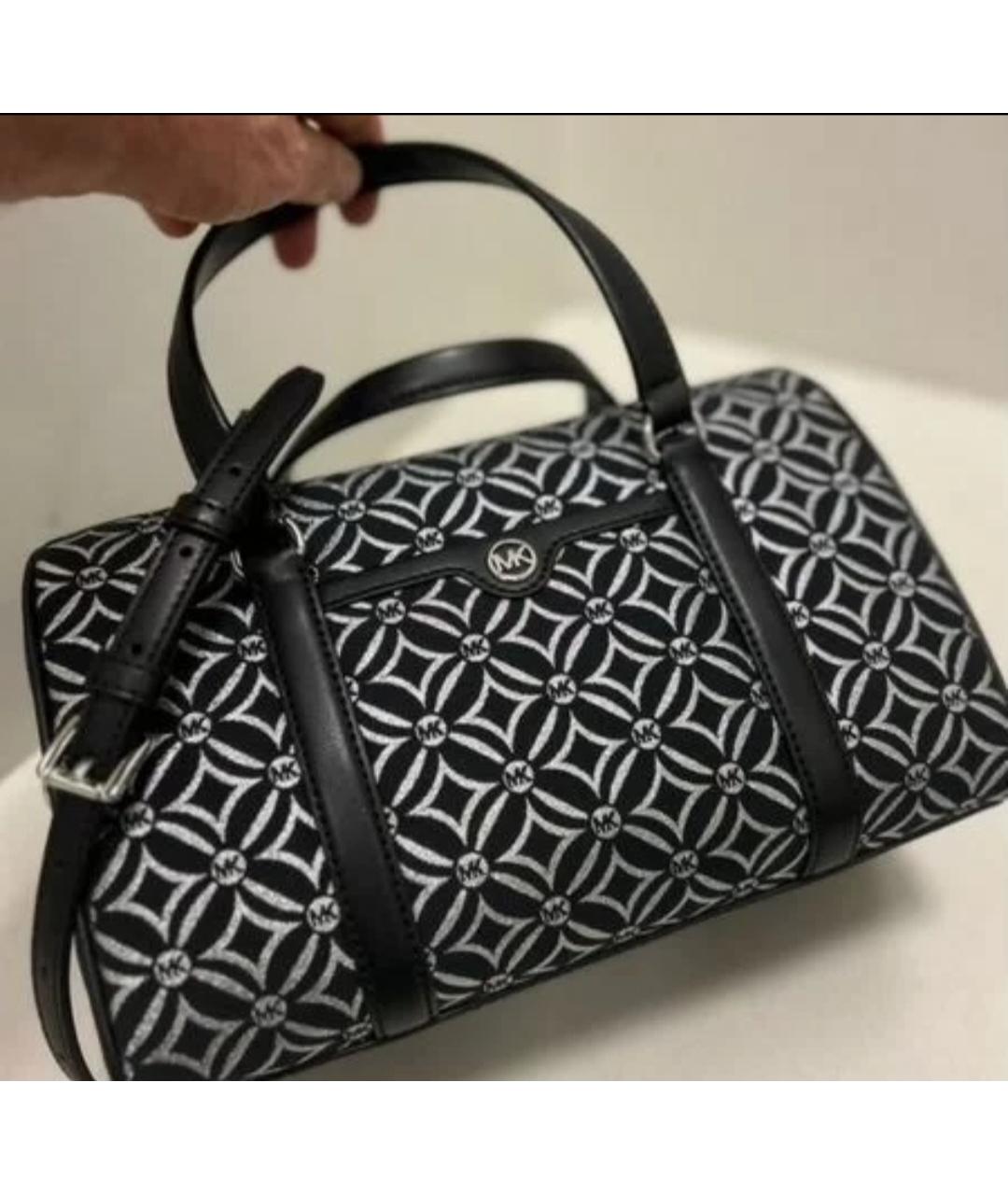 MICHAEL KORS Черная жаккардовая сумка через плечо, фото 6