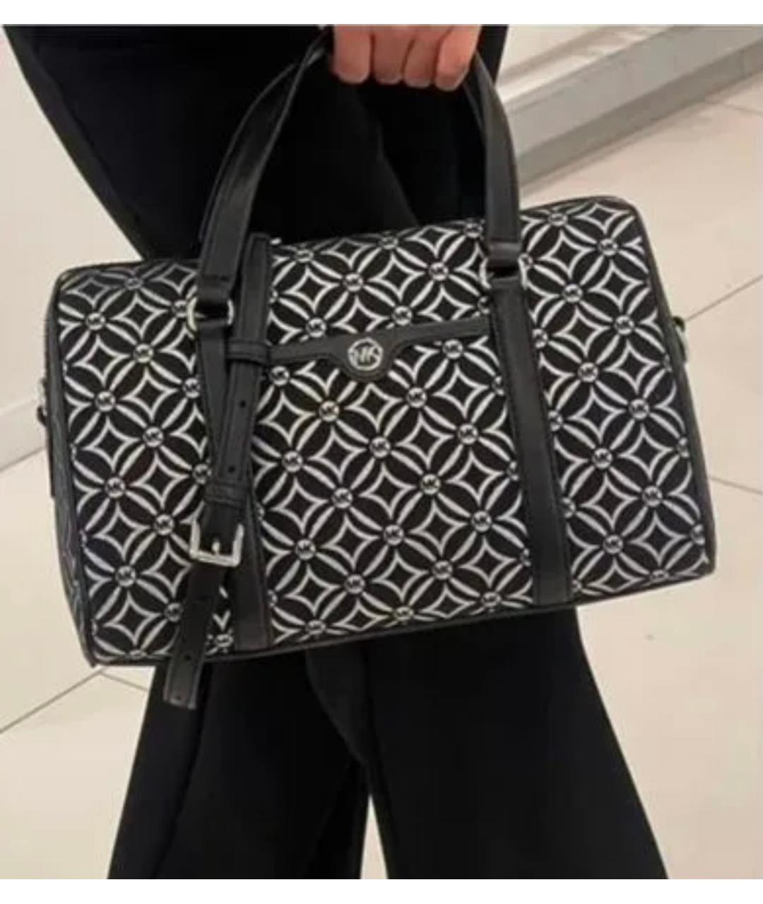 MICHAEL KORS Черная жаккардовая сумка через плечо, фото 7