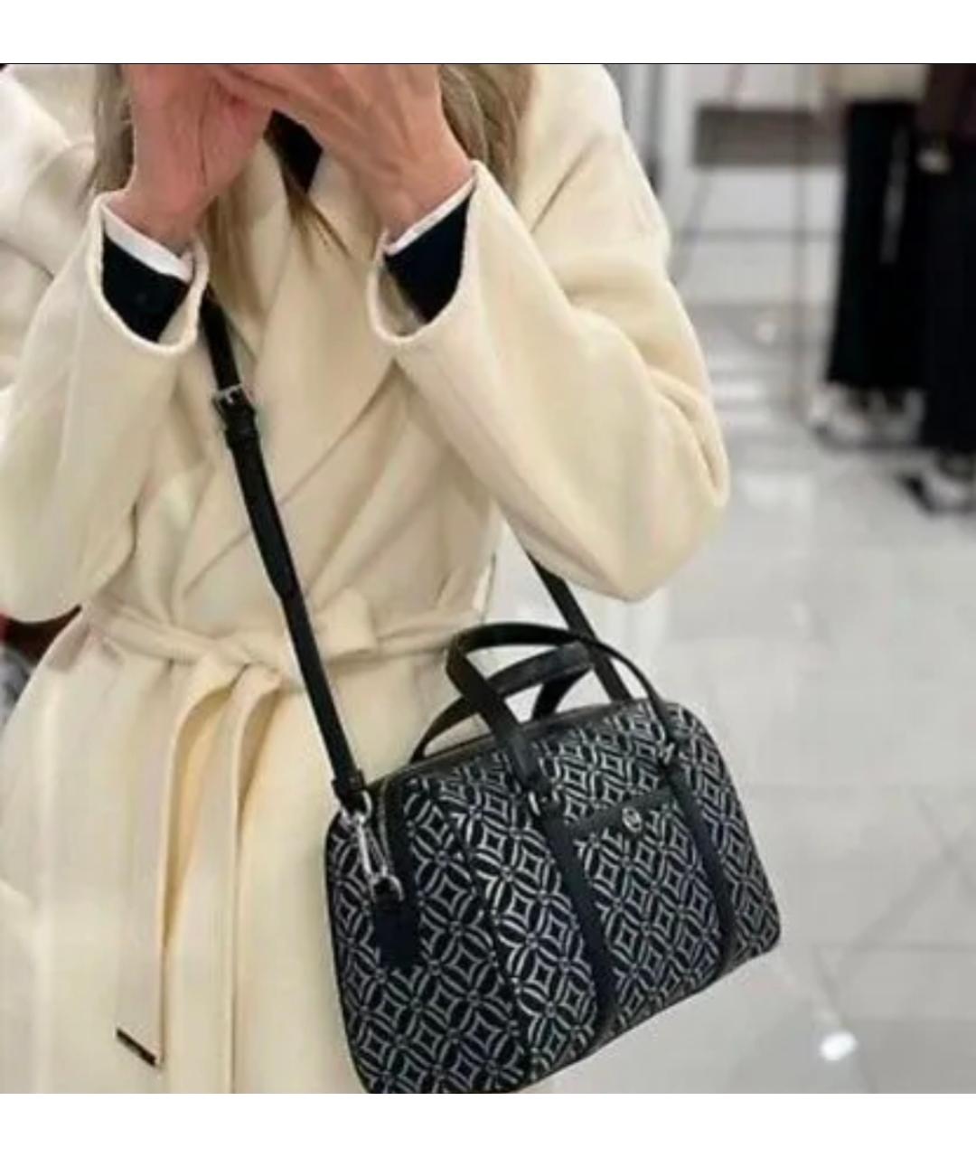 MICHAEL KORS Черная жаккардовая сумка через плечо, фото 9