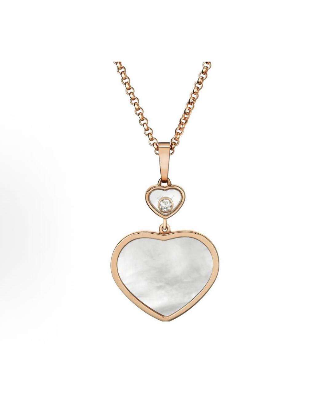 CHOPARD Белое колье из розового золота, фото 2