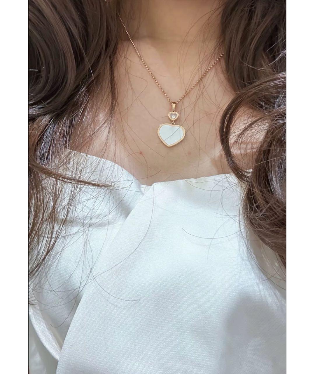 CHOPARD Белое колье из розового золота, фото 7