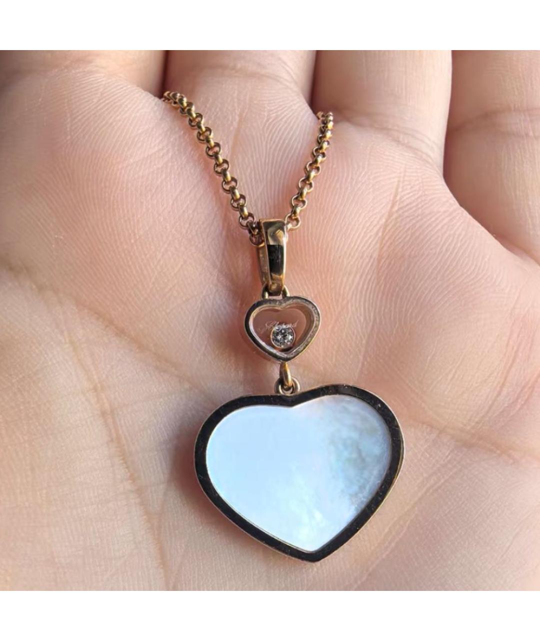 CHOPARD Белое колье из розового золота, фото 4