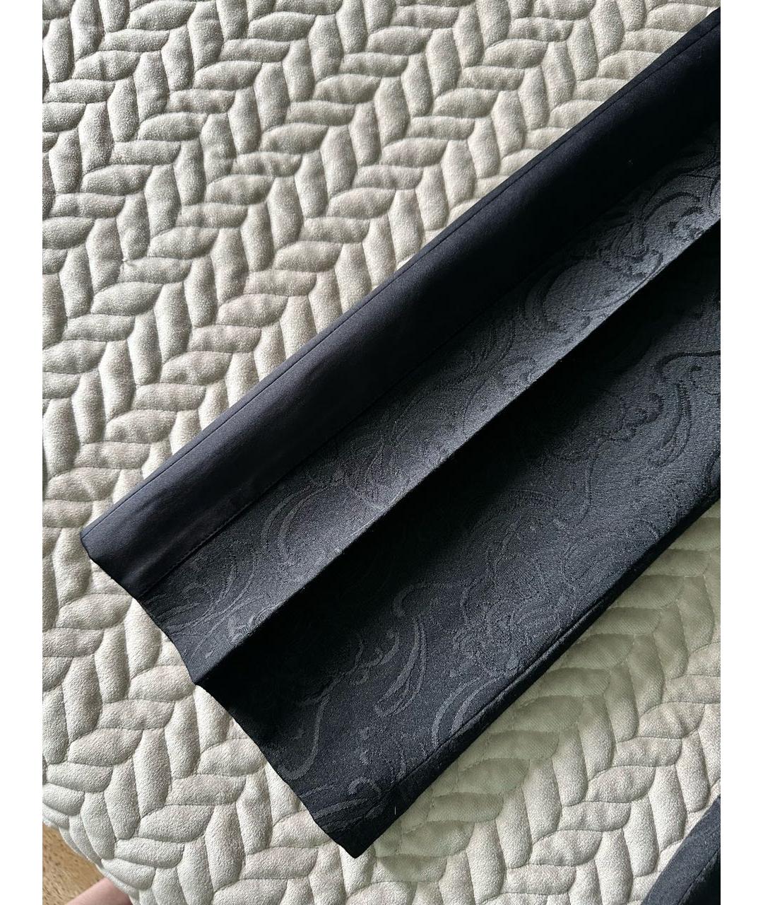 JUST CAVALLI Черные прямые брюки, фото 6