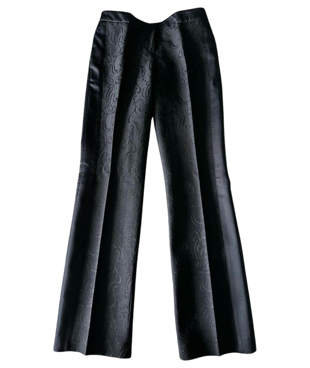 JUST CAVALLI Черные прямые брюки, фото 1
