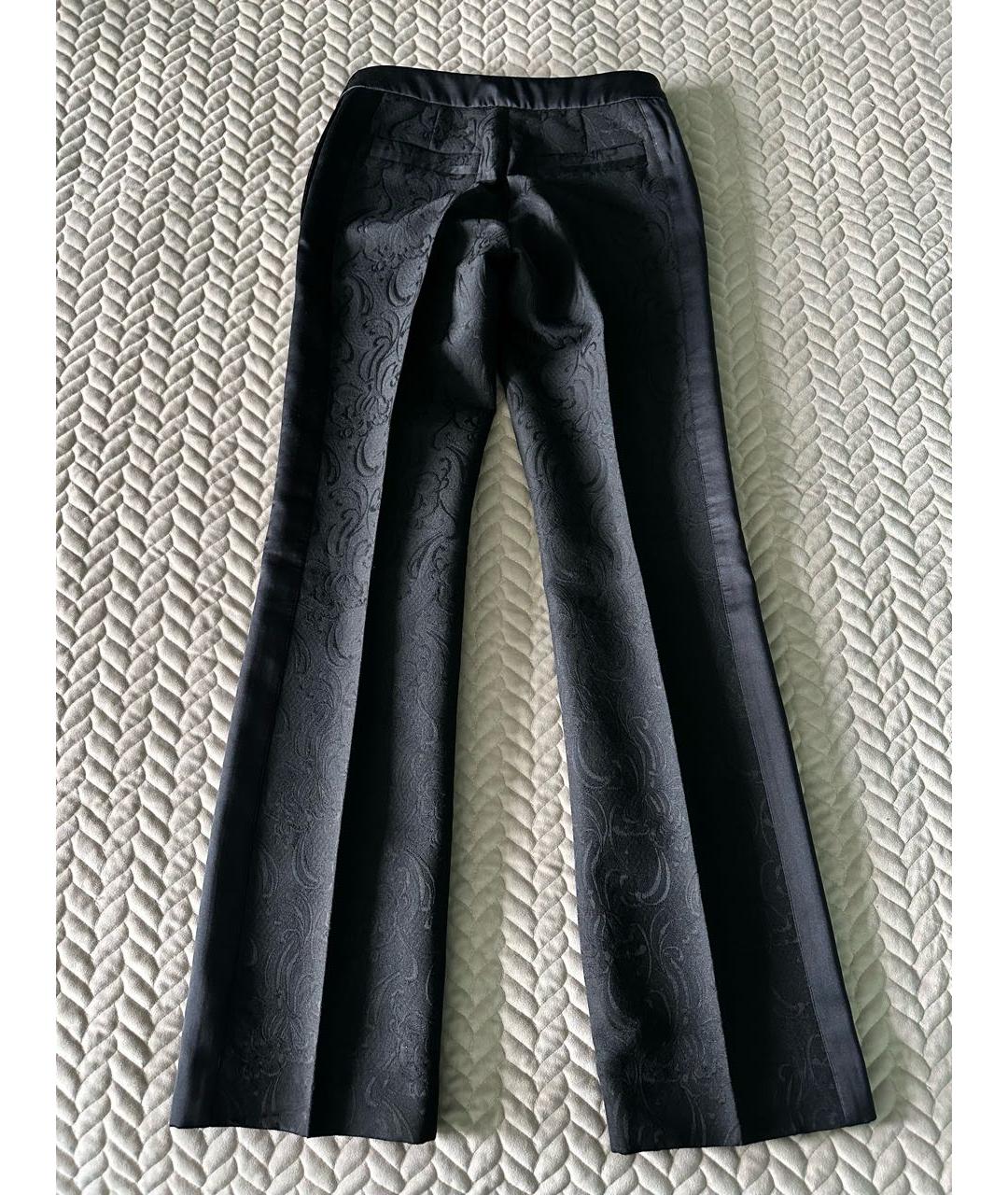 JUST CAVALLI Черные прямые брюки, фото 2