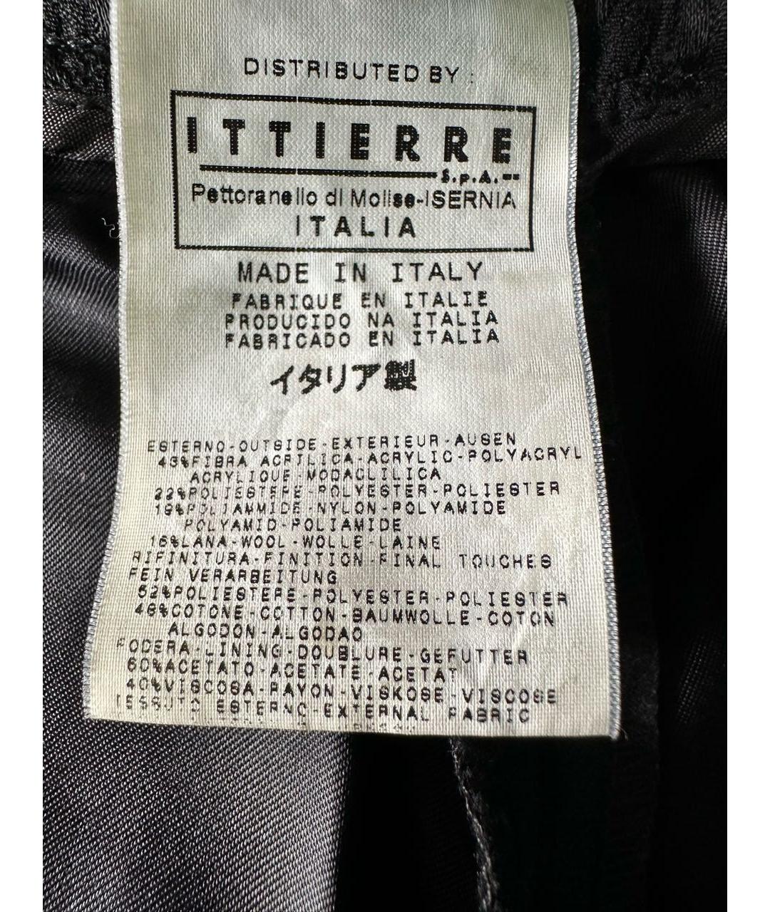 JUST CAVALLI Черные прямые брюки, фото 8