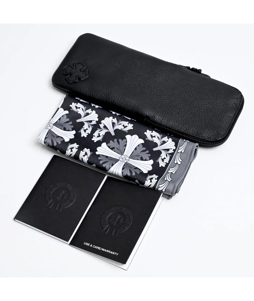 CHROME HEARTS Черные металлические солнцезащитные очки, фото 2