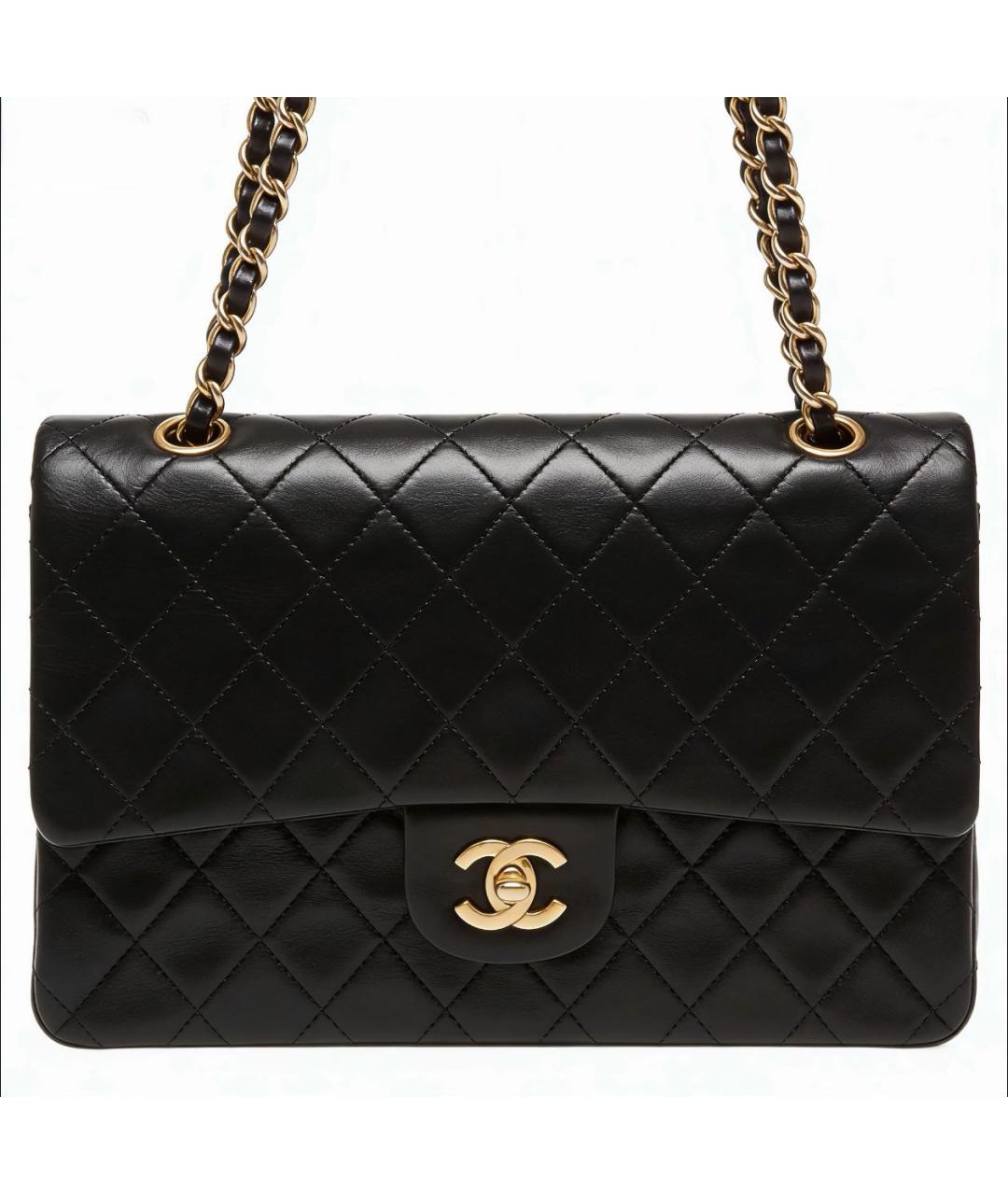 CHANEL Черная кожаная сумка через плечо, фото 5