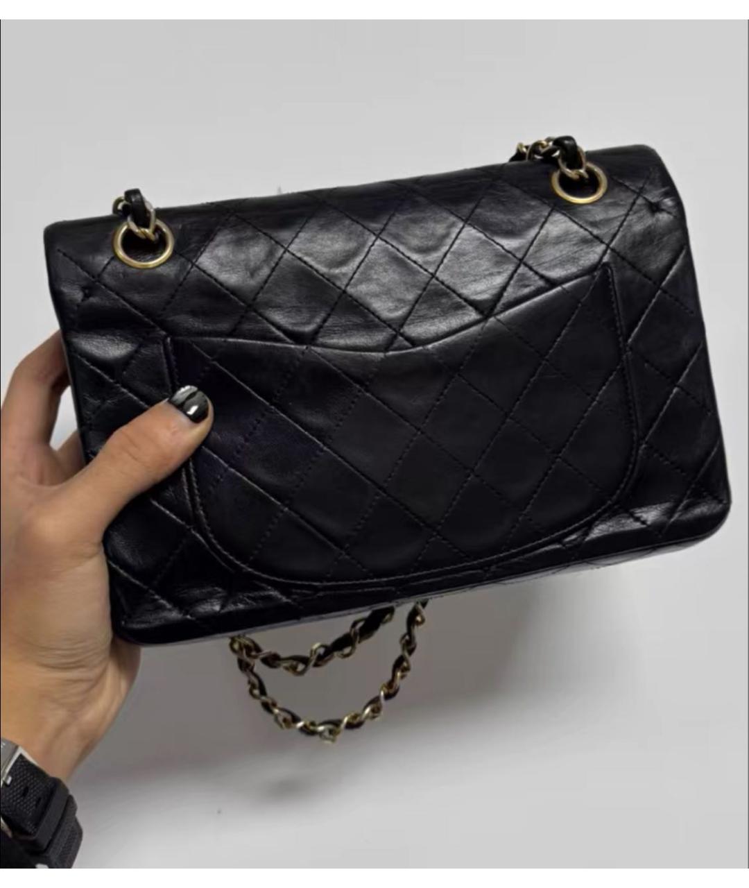 CHANEL Черная кожаная сумка через плечо, фото 3