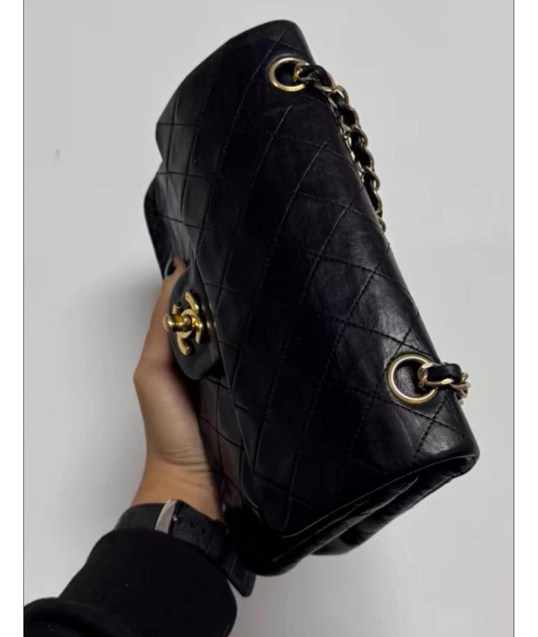 CHANEL Черная кожаная сумка через плечо, фото 4