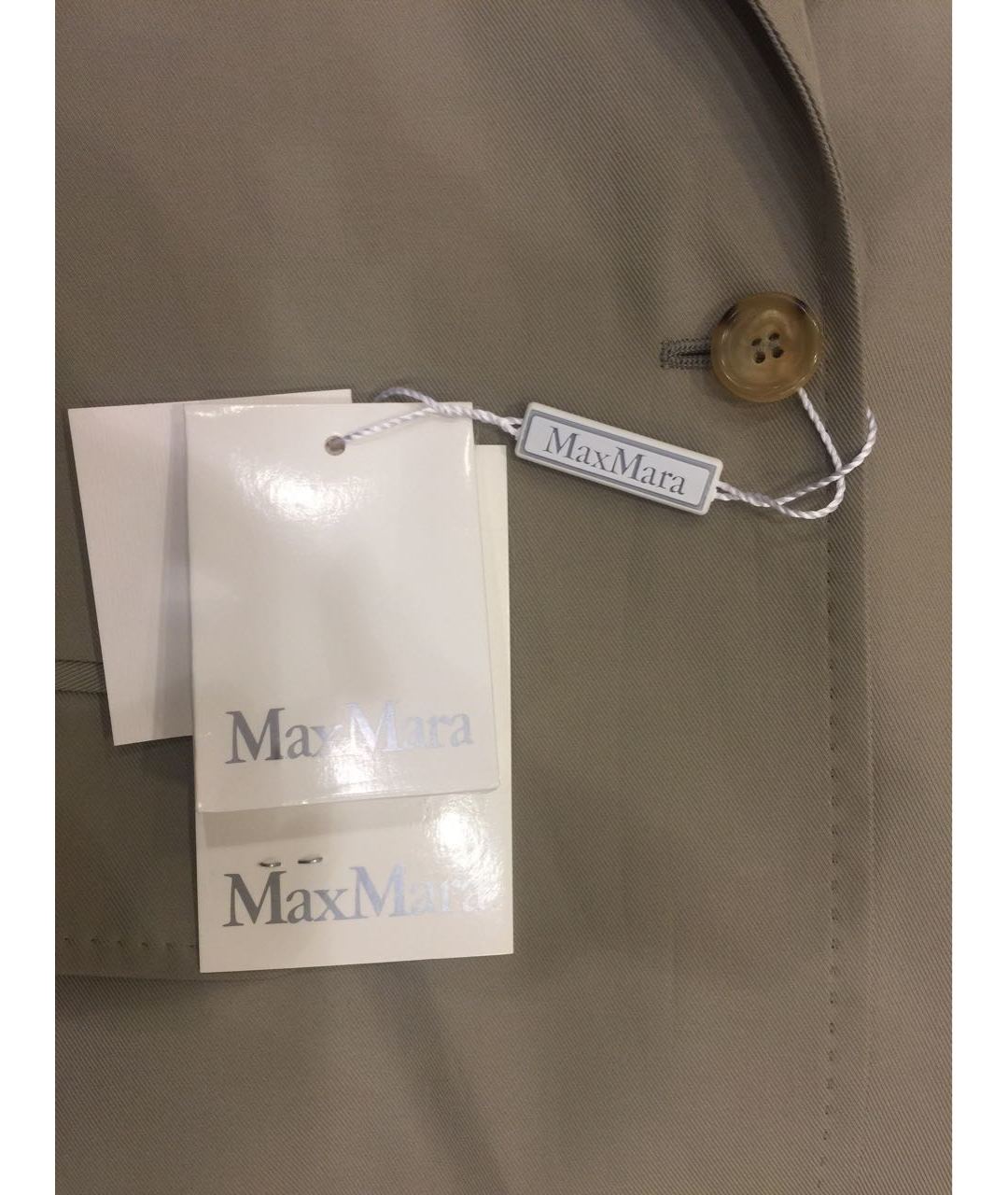MAX MARA Бежевый хлопковый жакет/пиджак, фото 5