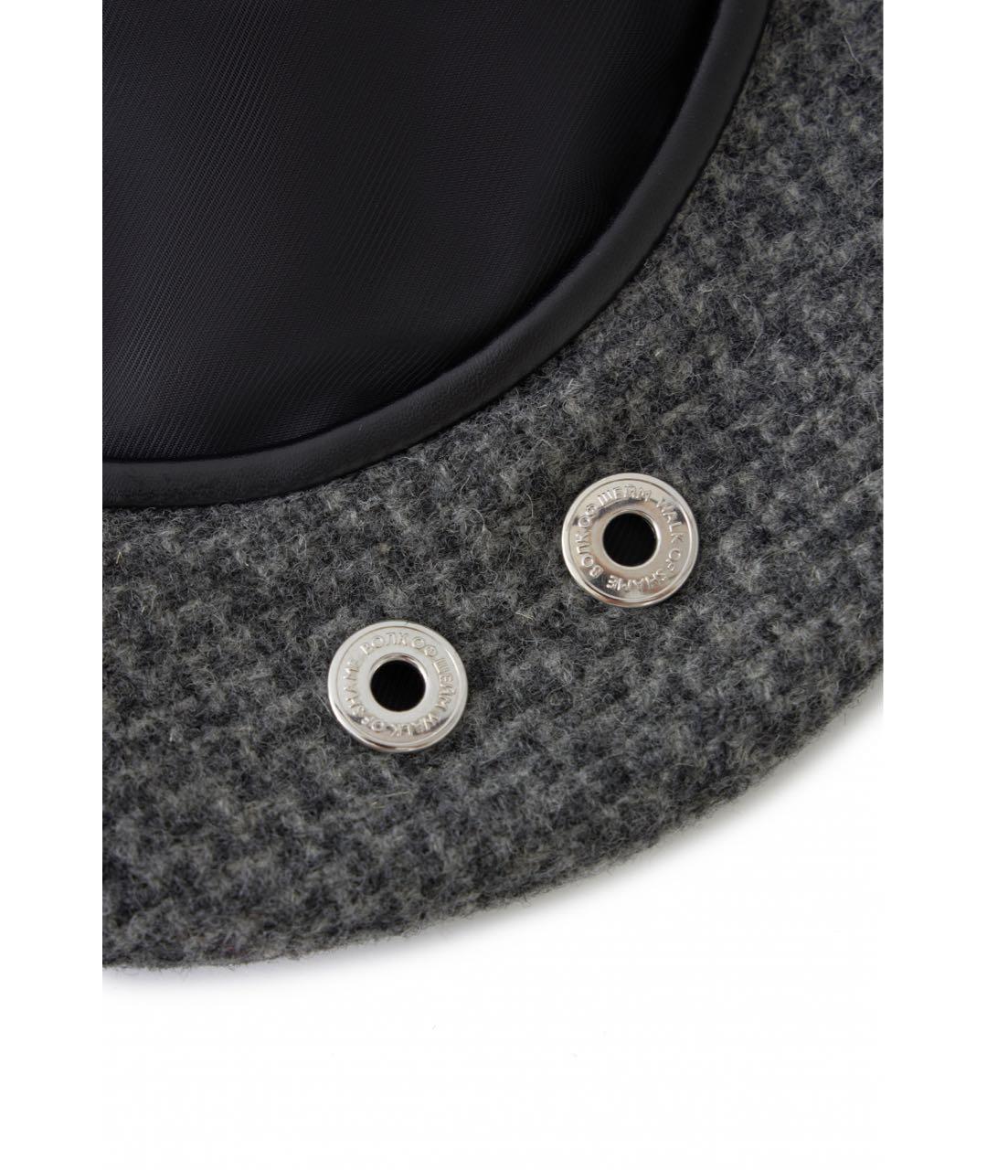 WALK OF SHAME Серая шерстяная шапка, фото 2