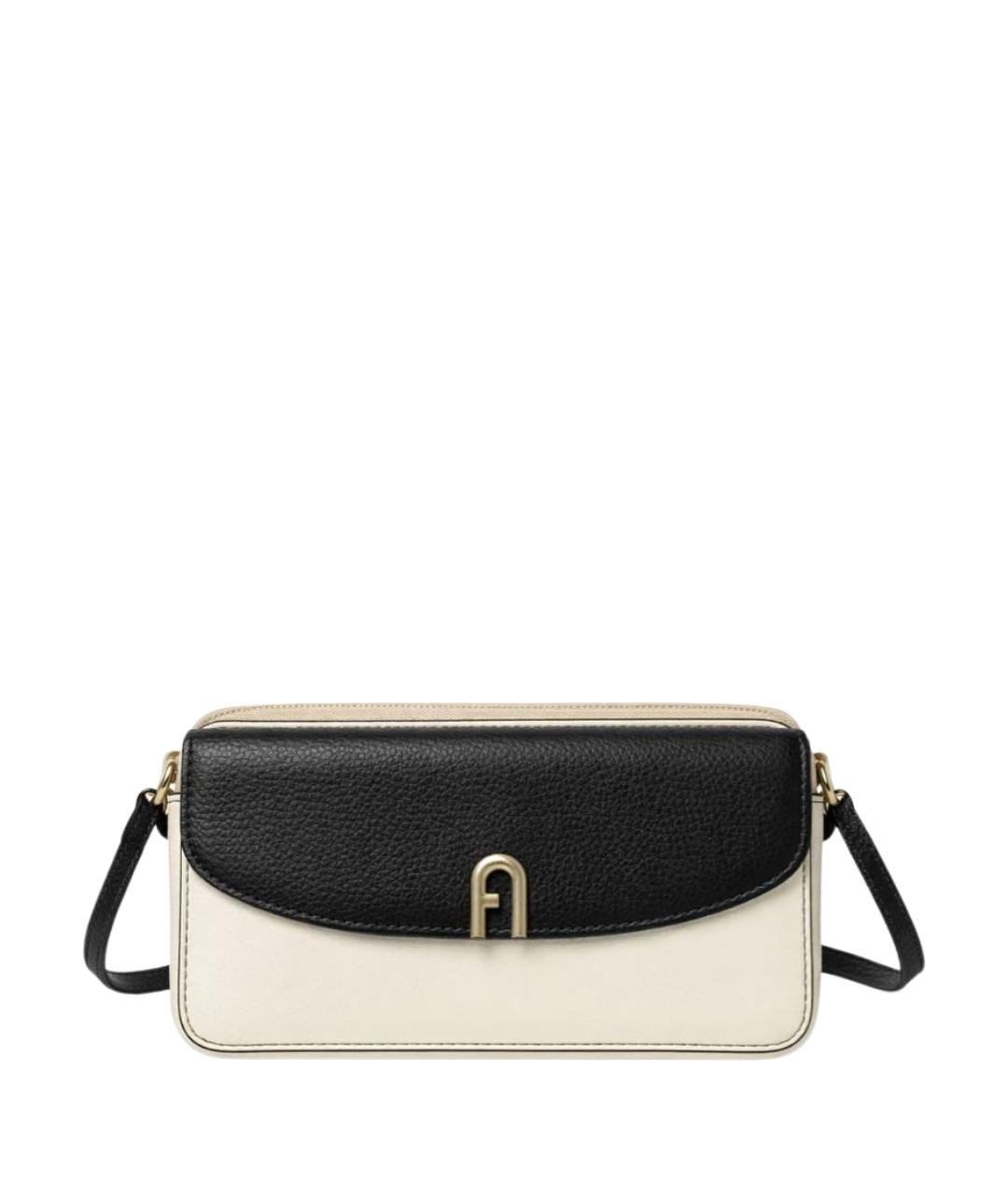 FURLA Бежевая кожаная сумка через плечо, фото 1