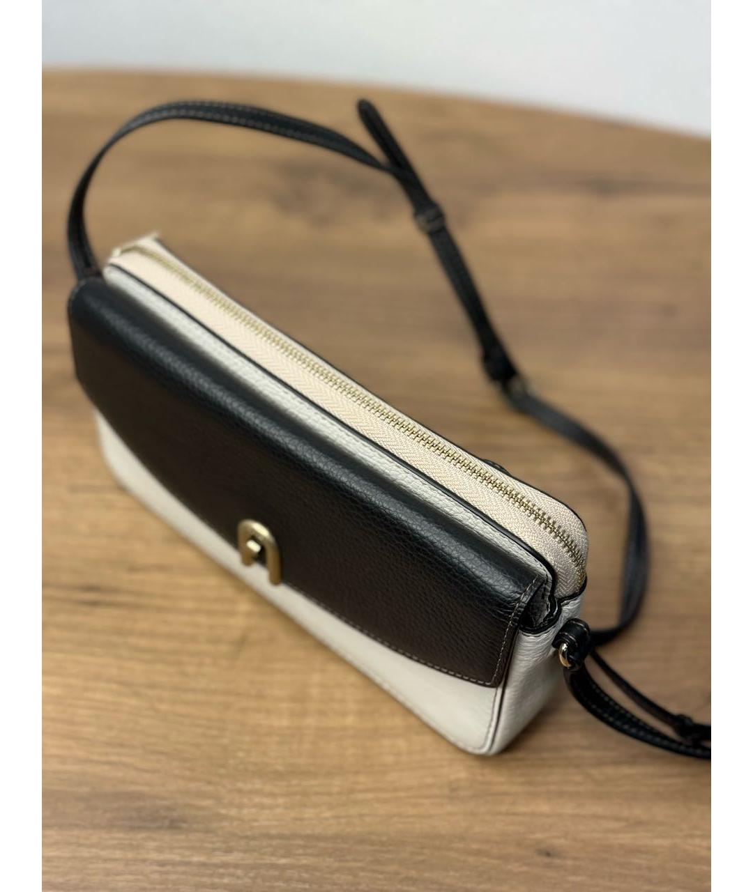 FURLA Бежевая кожаная сумка через плечо, фото 3