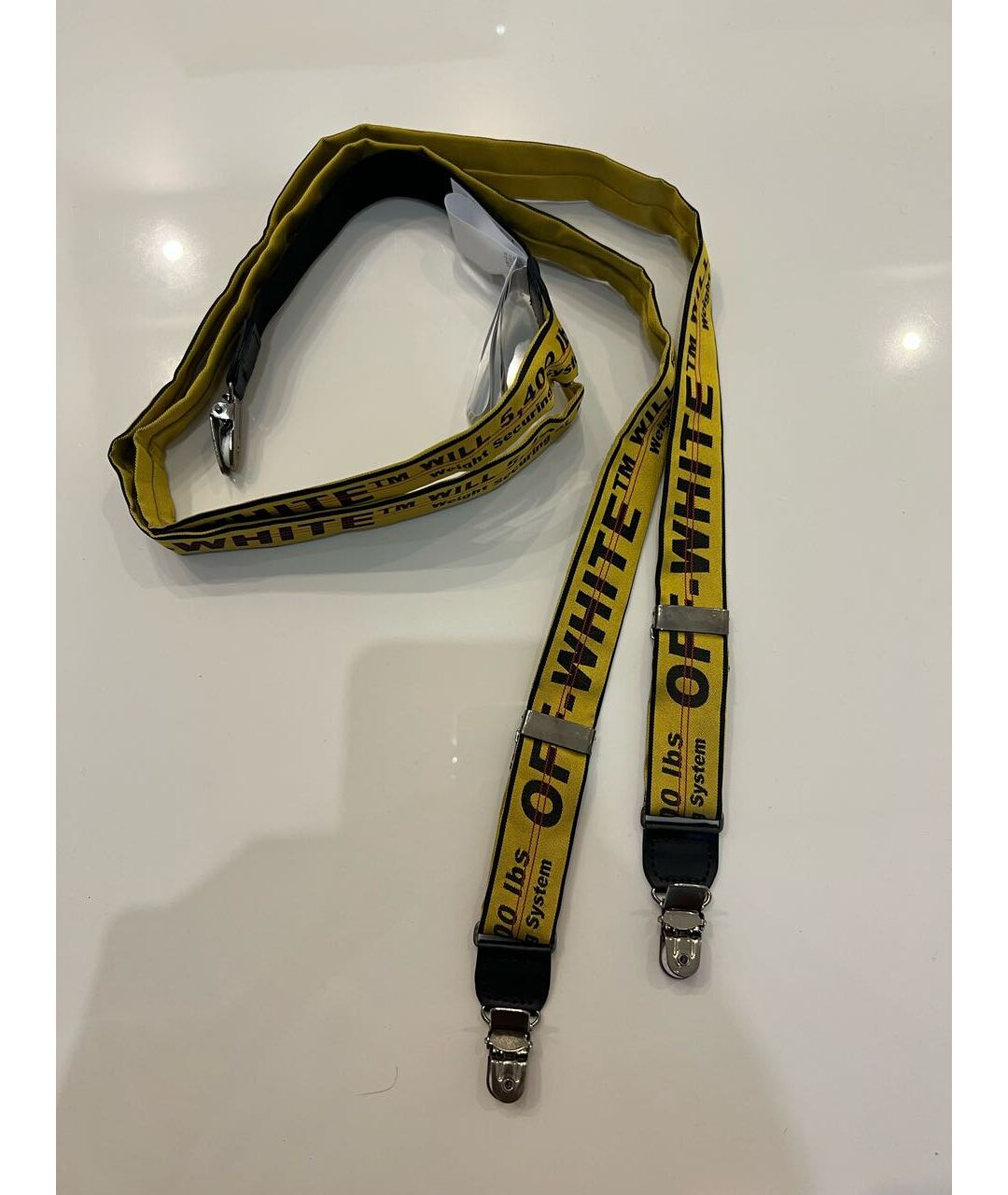 OFF-WHITE Желтый ремень, фото 6