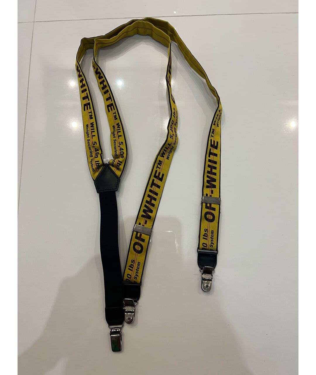 OFF-WHITE Желтый ремень, фото 5
