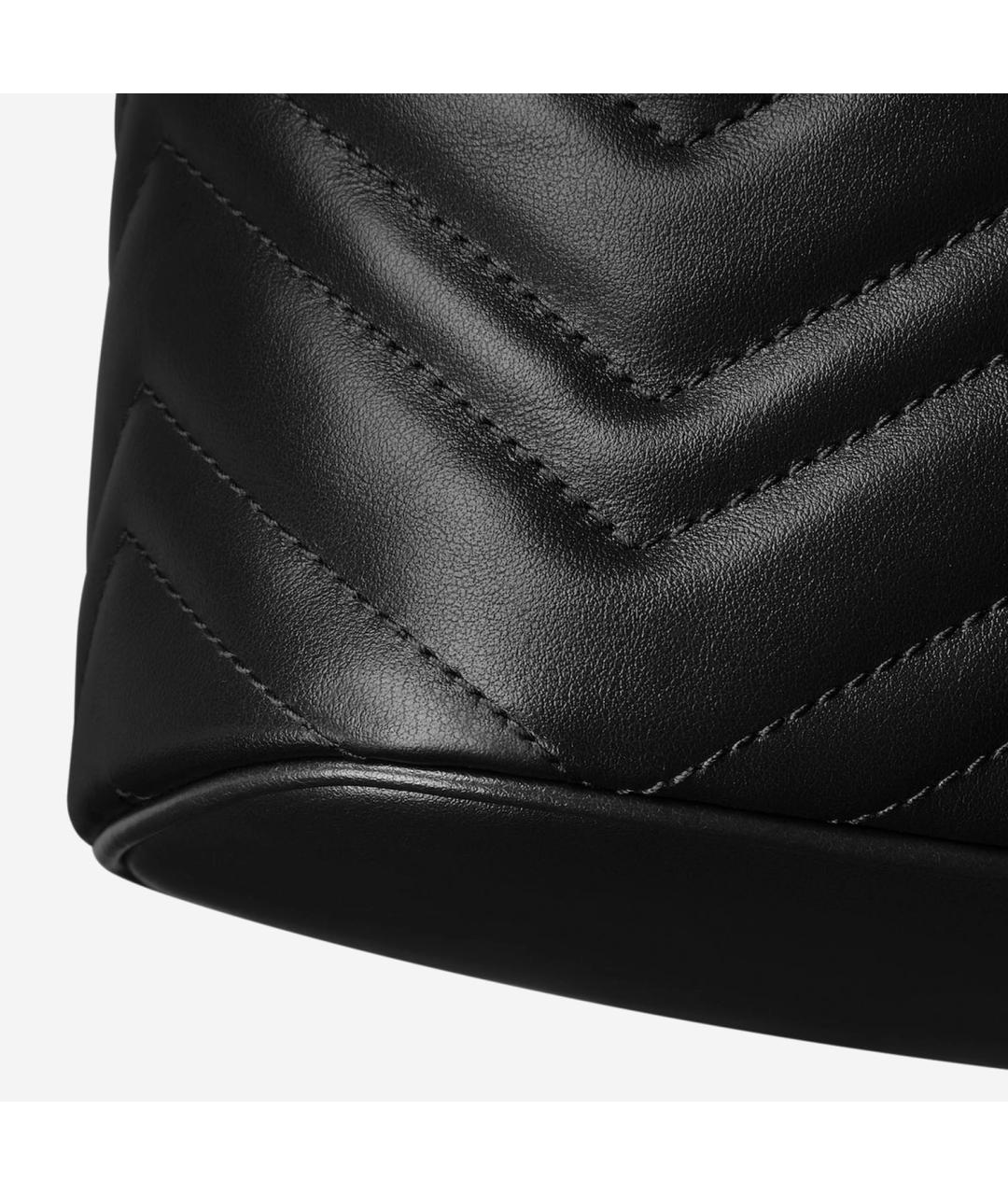 GUCCI Черная кожаная сумка через плечо, фото 4