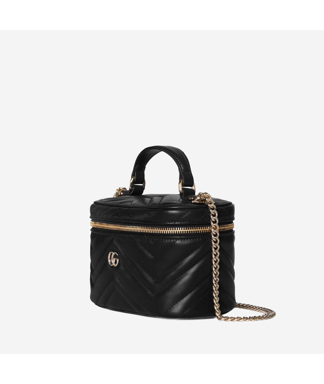 GUCCI Черная кожаная сумка через плечо, фото 2