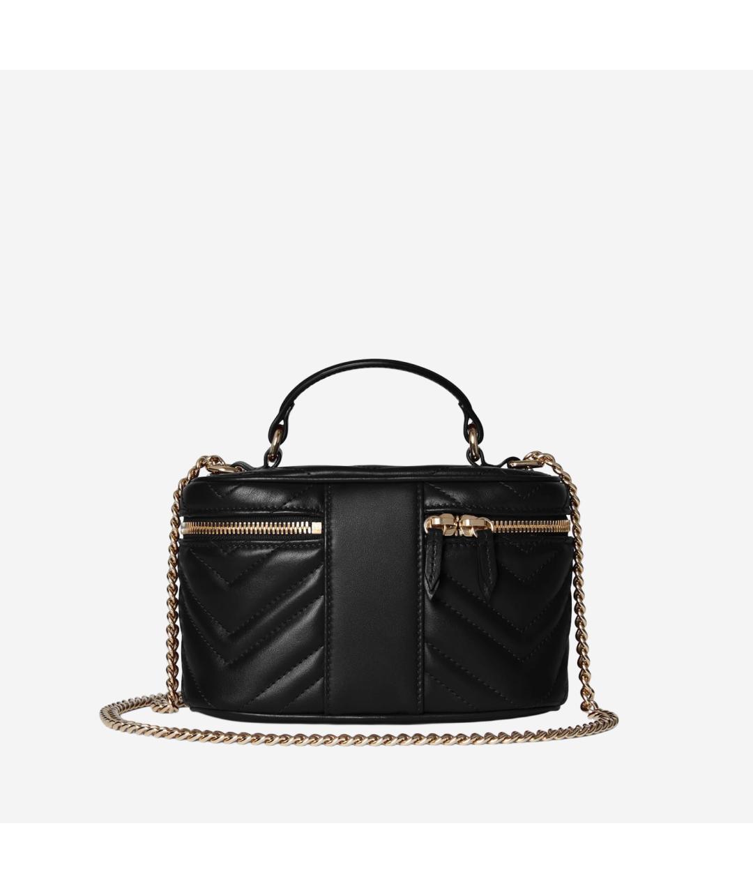 GUCCI Черная кожаная сумка через плечо, фото 3