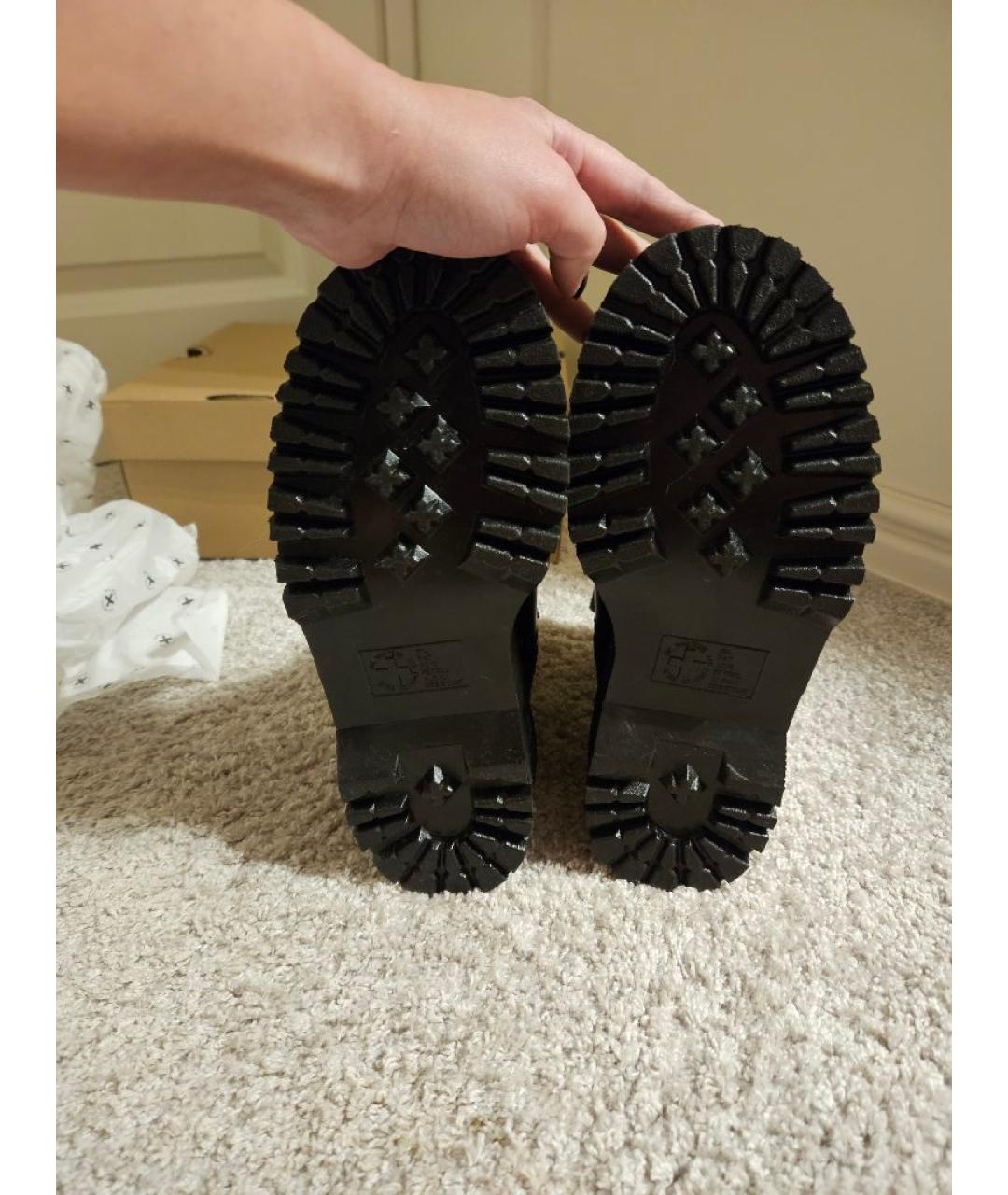 DR. MARTENS Черные ботинки из искусственной кожи, фото 6