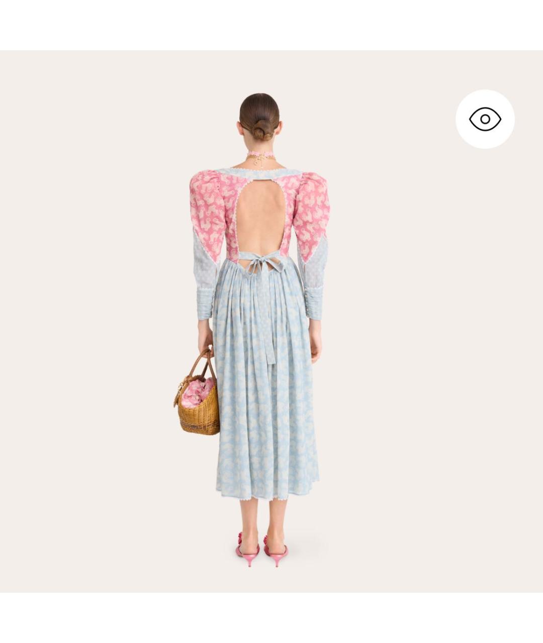 ULYANA SERGEENKO Мульти хлопковое платье, фото 4