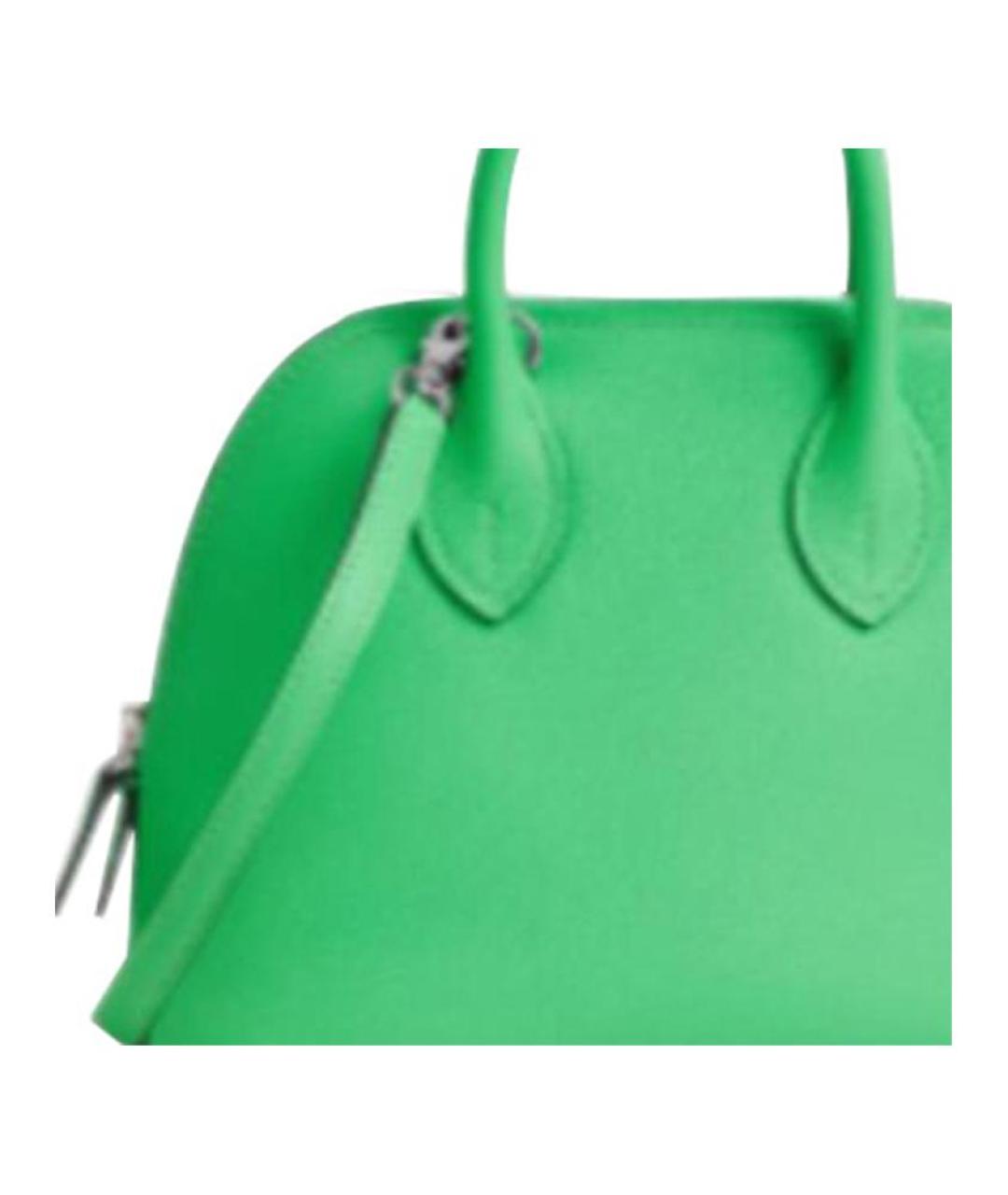 HERMES Зеленая кожаная сумка через плечо, фото 2